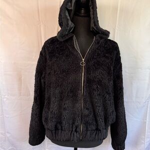 Wild Fable Black Faux Fur Junior’s Jacket